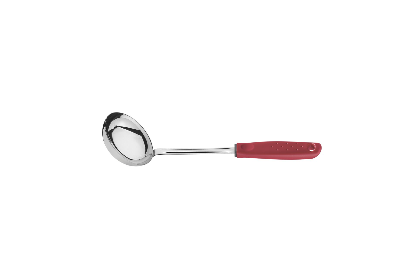 Cucharón Tramontina Utilitá en Acero Inoxidable con Mango de Polipropileno Rojo