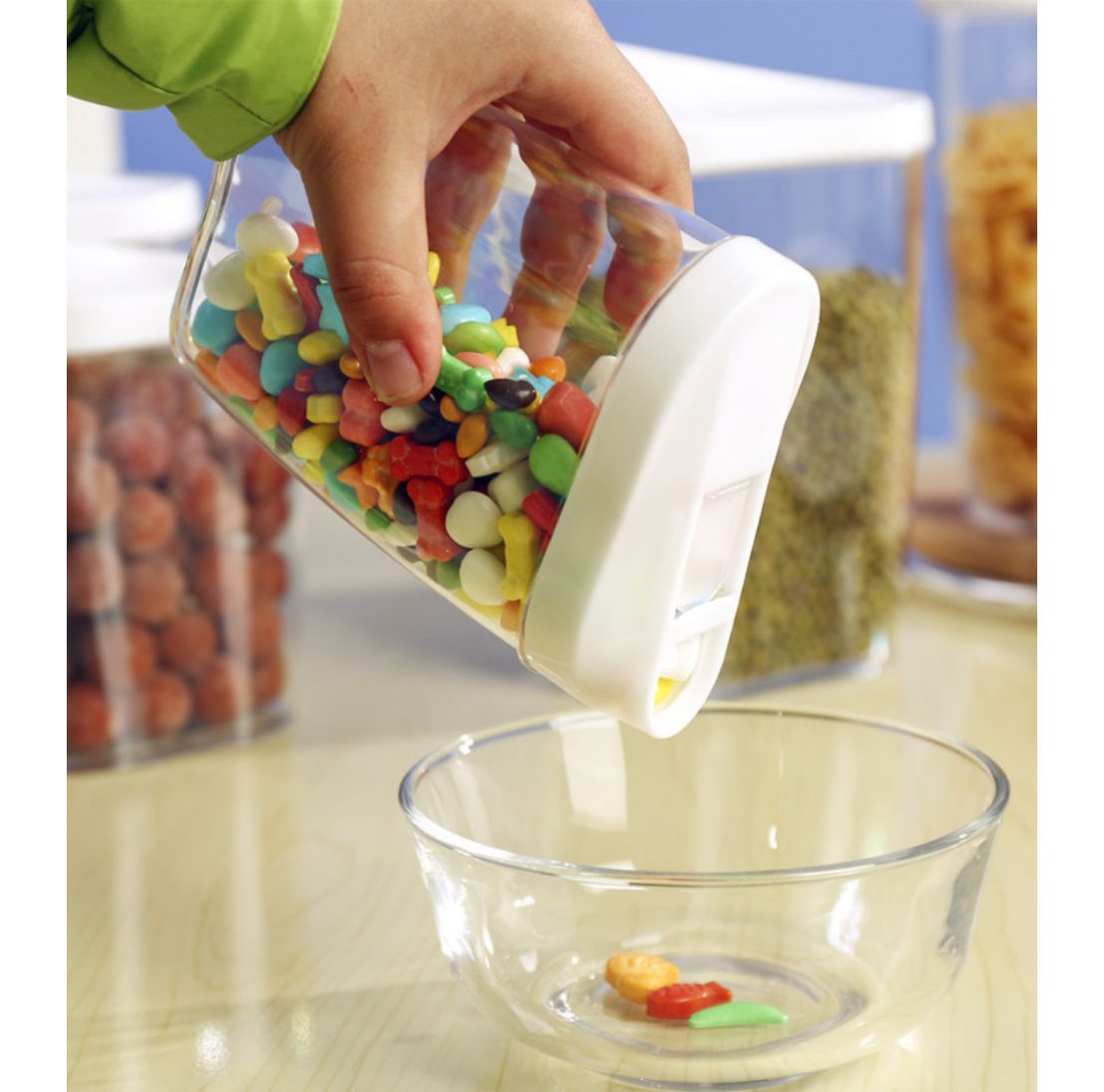 Trio de Yerberas en plastico con Dosificador