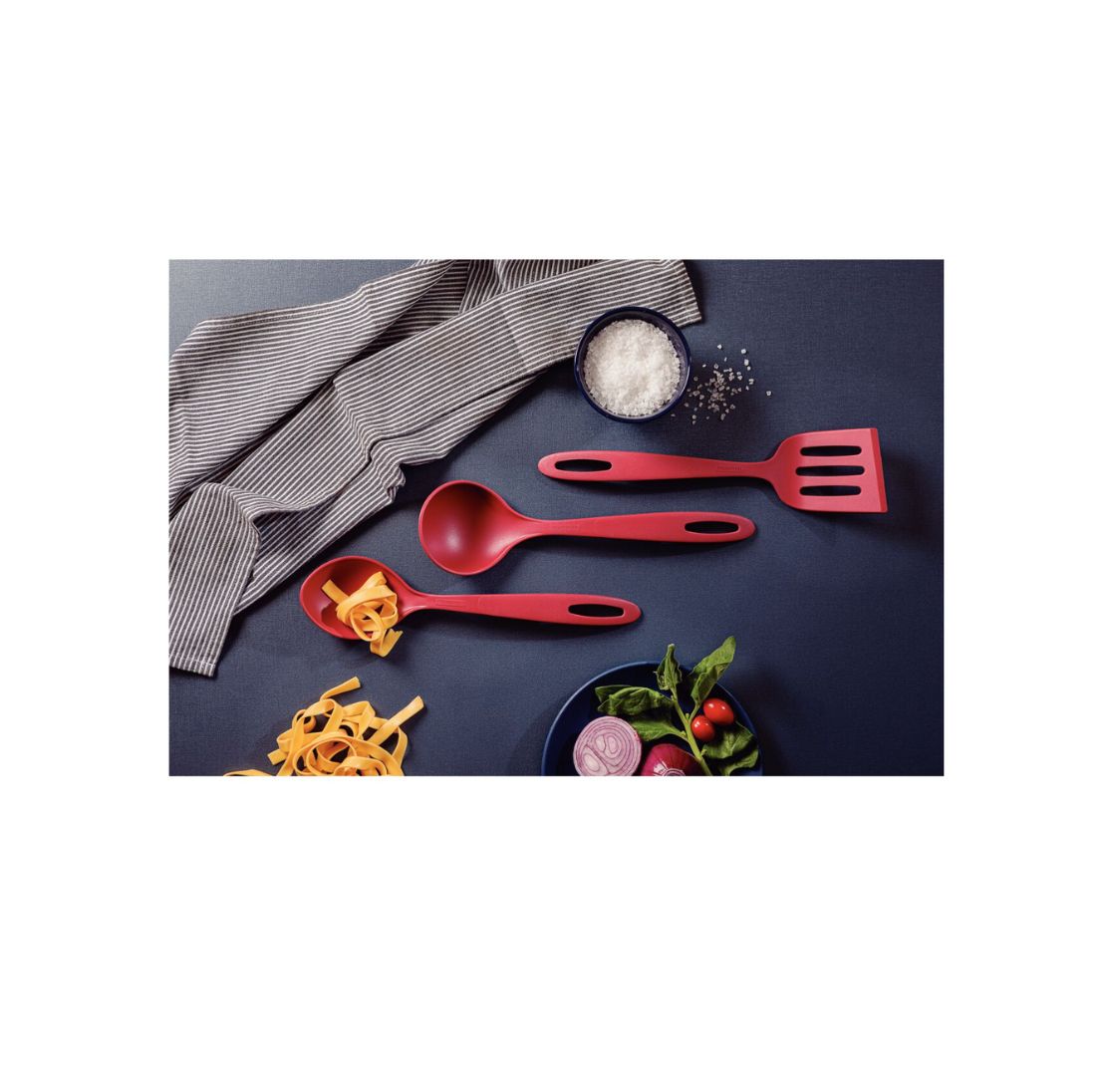 Juego de Utensilios Tramontina Ability en Nylon Rojo 03 Piezas