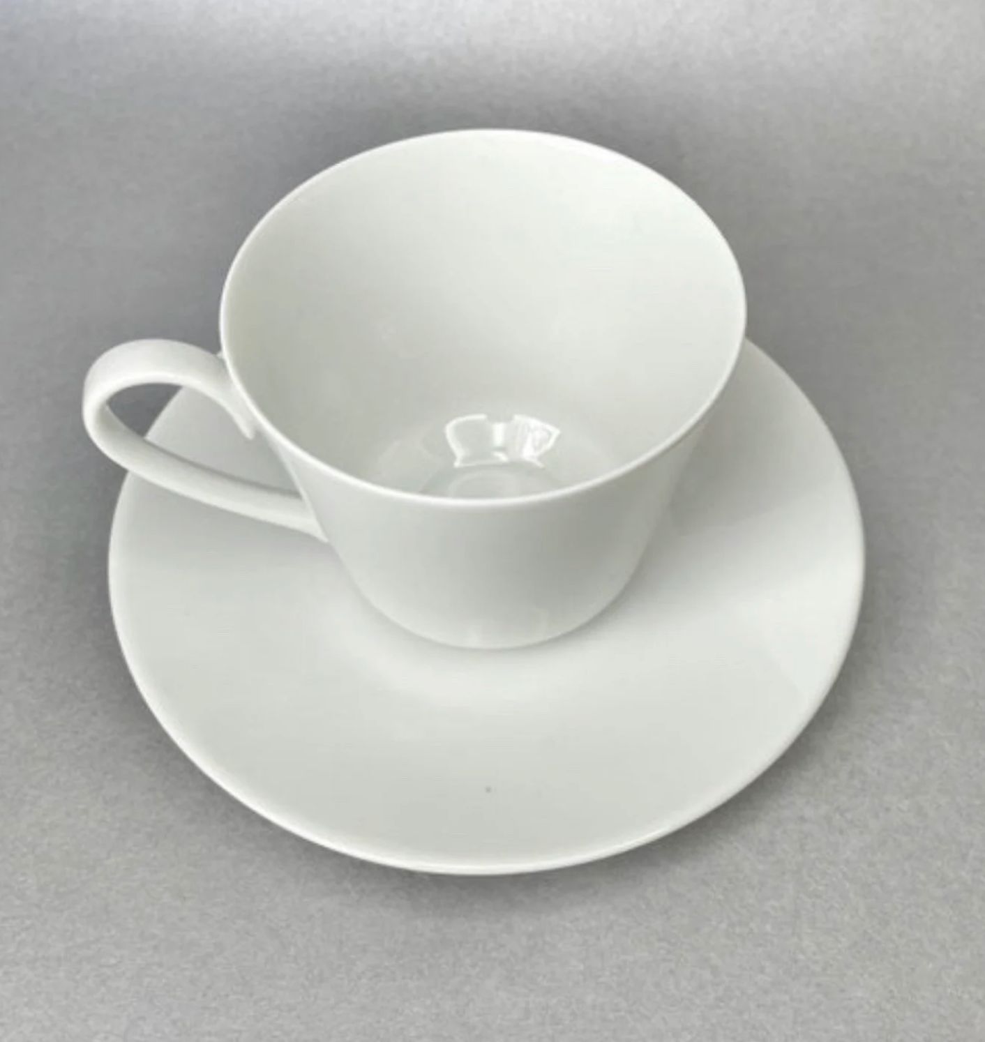 Set British Airways de Taza con Plato en ceramica Blanca 200 ml