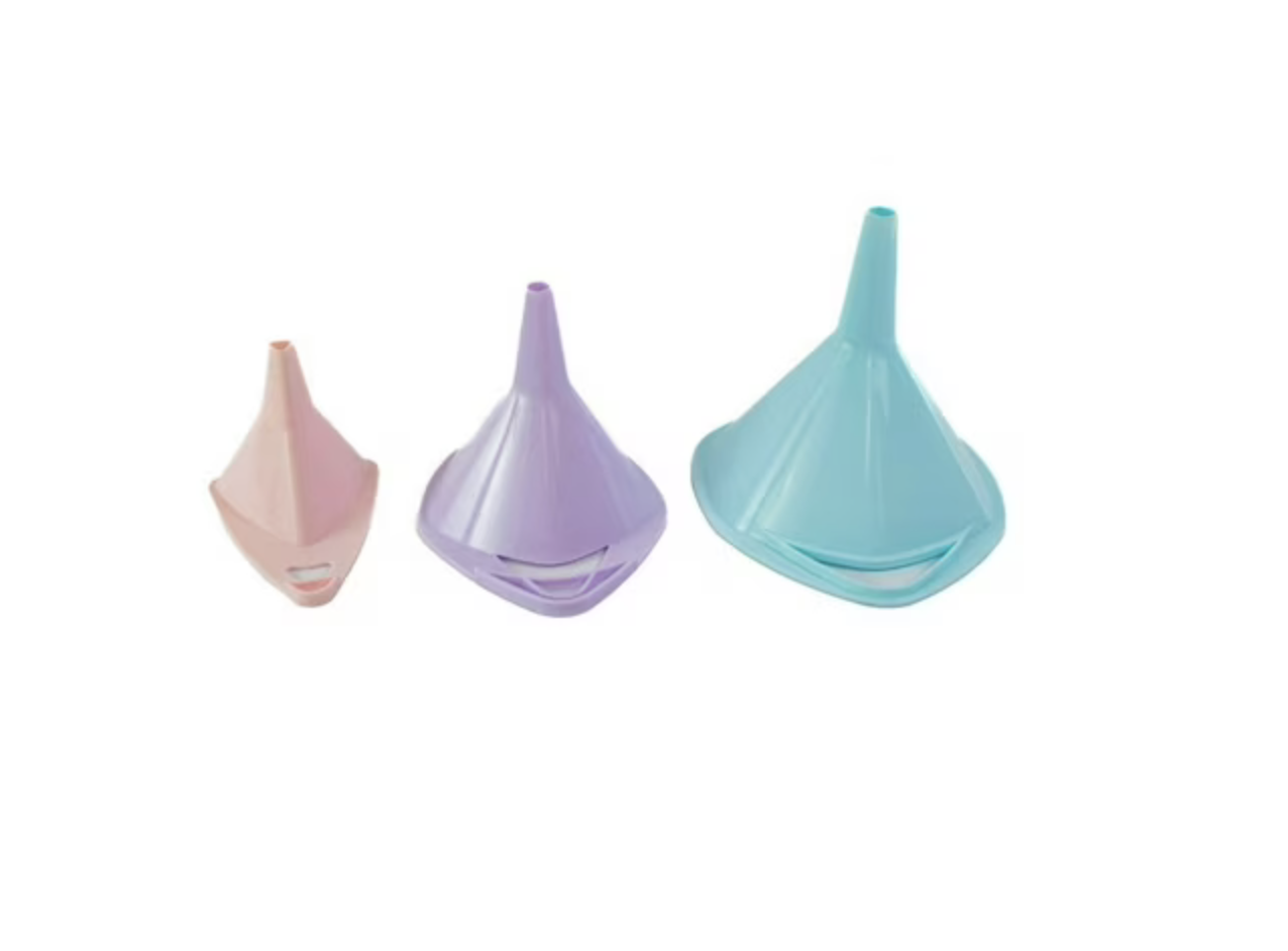 Trio de Embudos Plasticos Casasunco