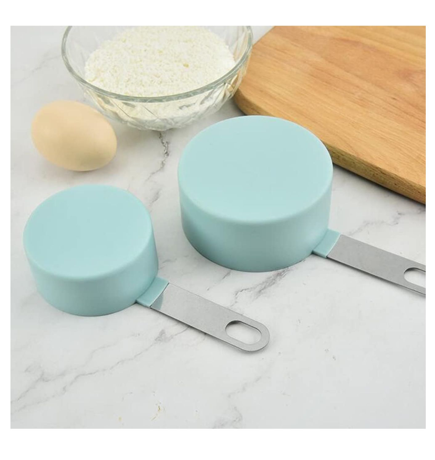 Juego de Tazas y Cucharas Medidoras en Acero y Polipropileno rigido Gourmet Kitchen