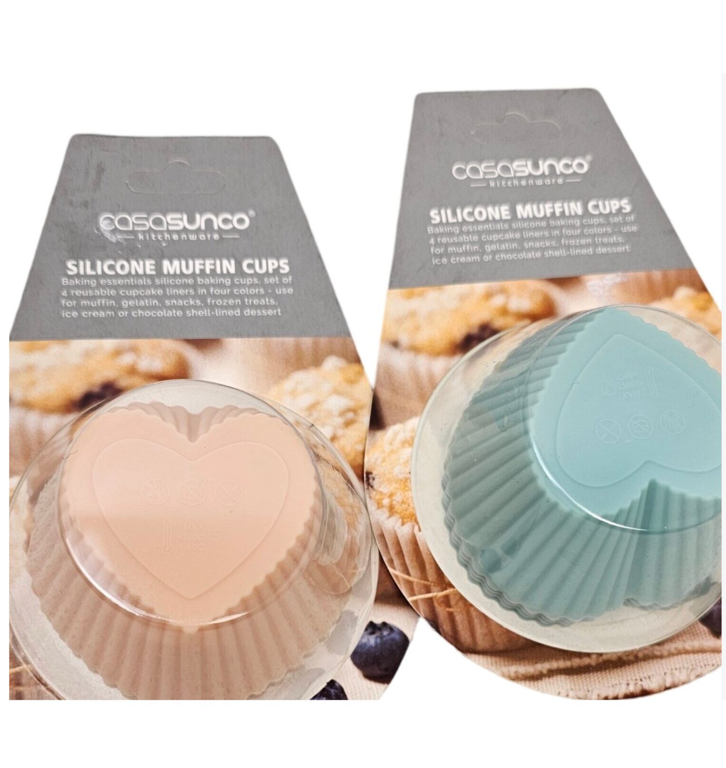 Moldes para Cupcake Casasunco Individuales en Silicona juego de 4