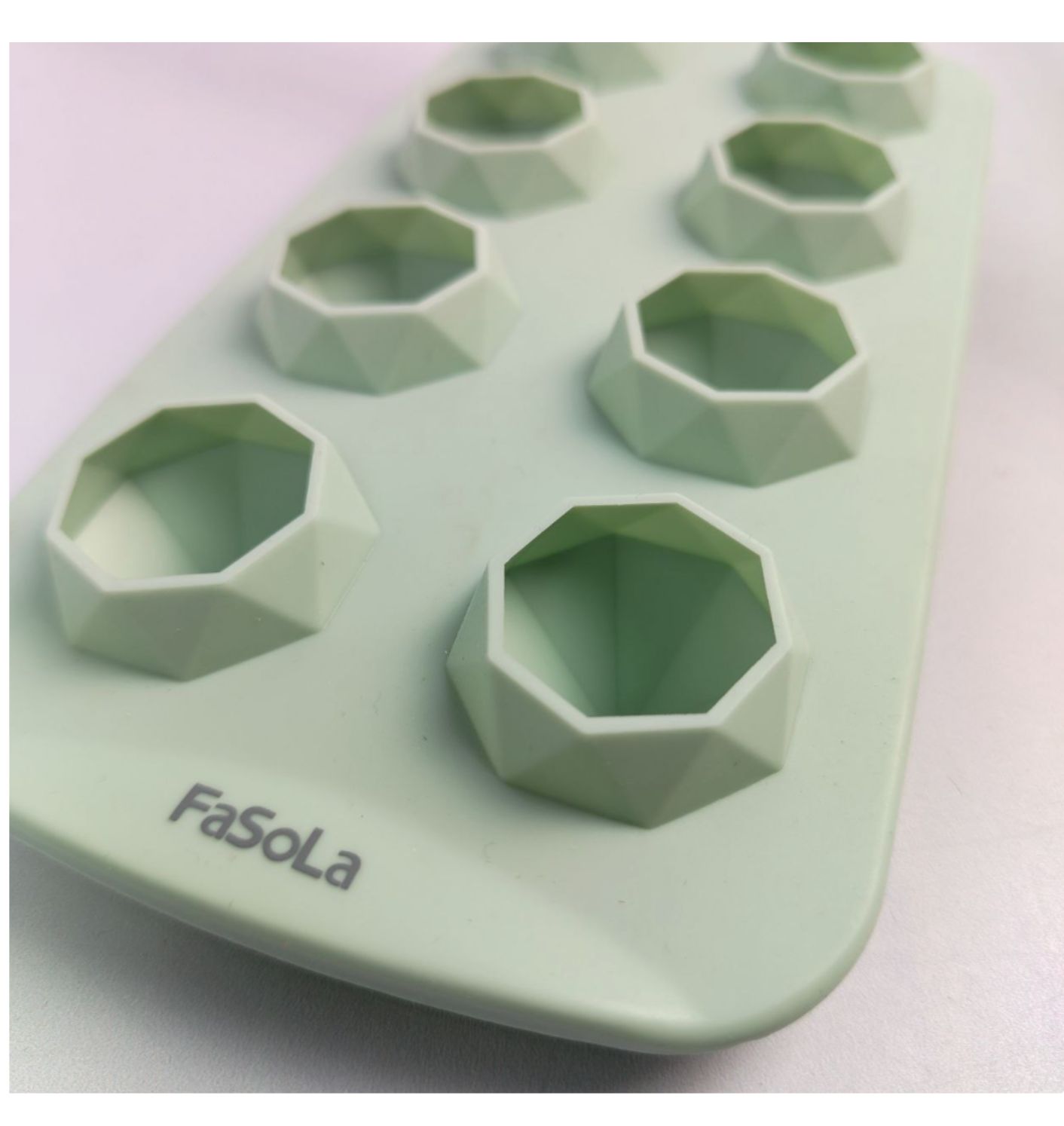 Molde de Silicona FaSoLa Diamantes para Chocolate, hielo, velas 21x11x3