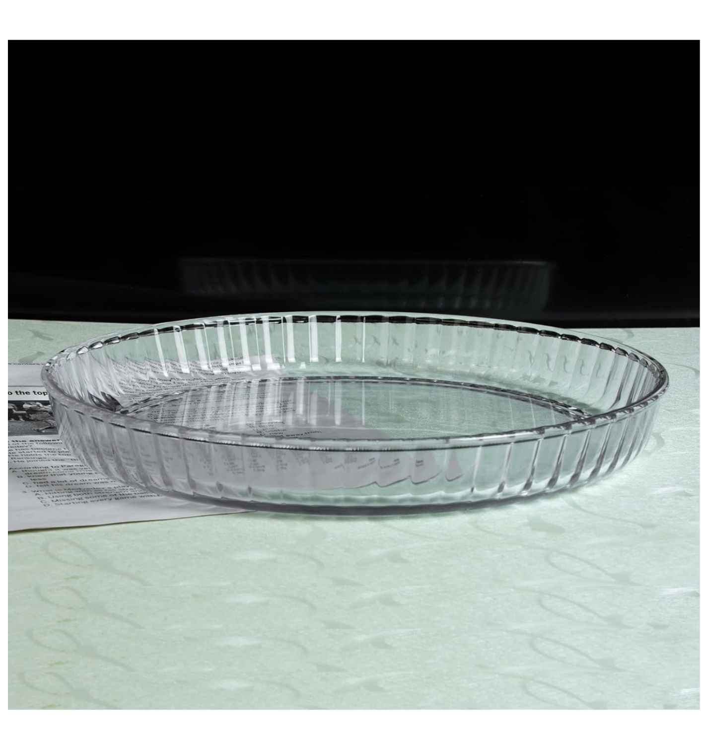 Tartera de Vidrio Borosilicato para horno 32x5 cm, 2950cc