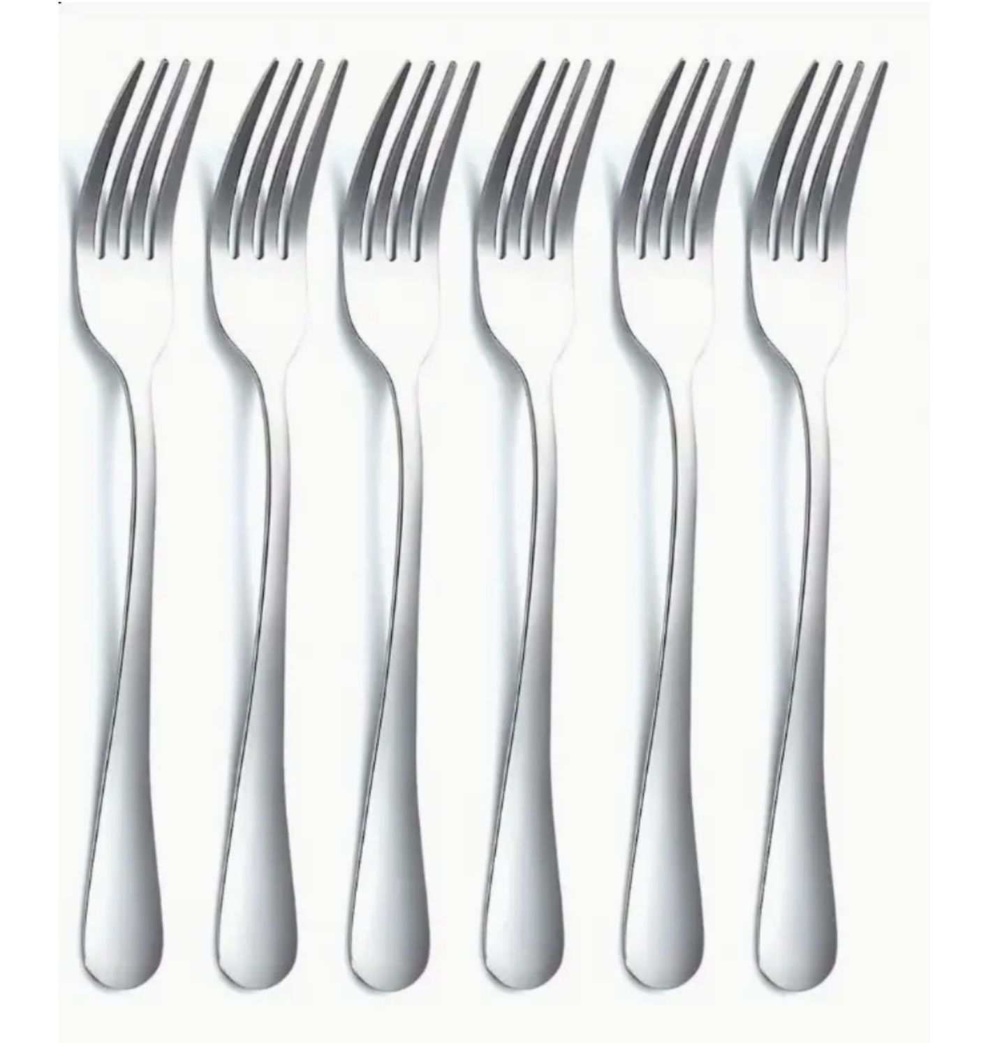 Juego de 6 Tenedores de mesa en Acero Strong 20 cm