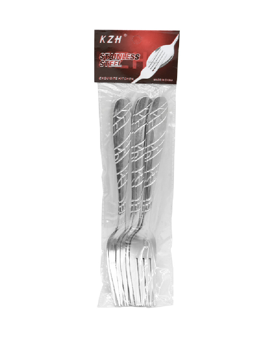 Juego de 6 Tenedores de mesa en Acero Strong 20 cm