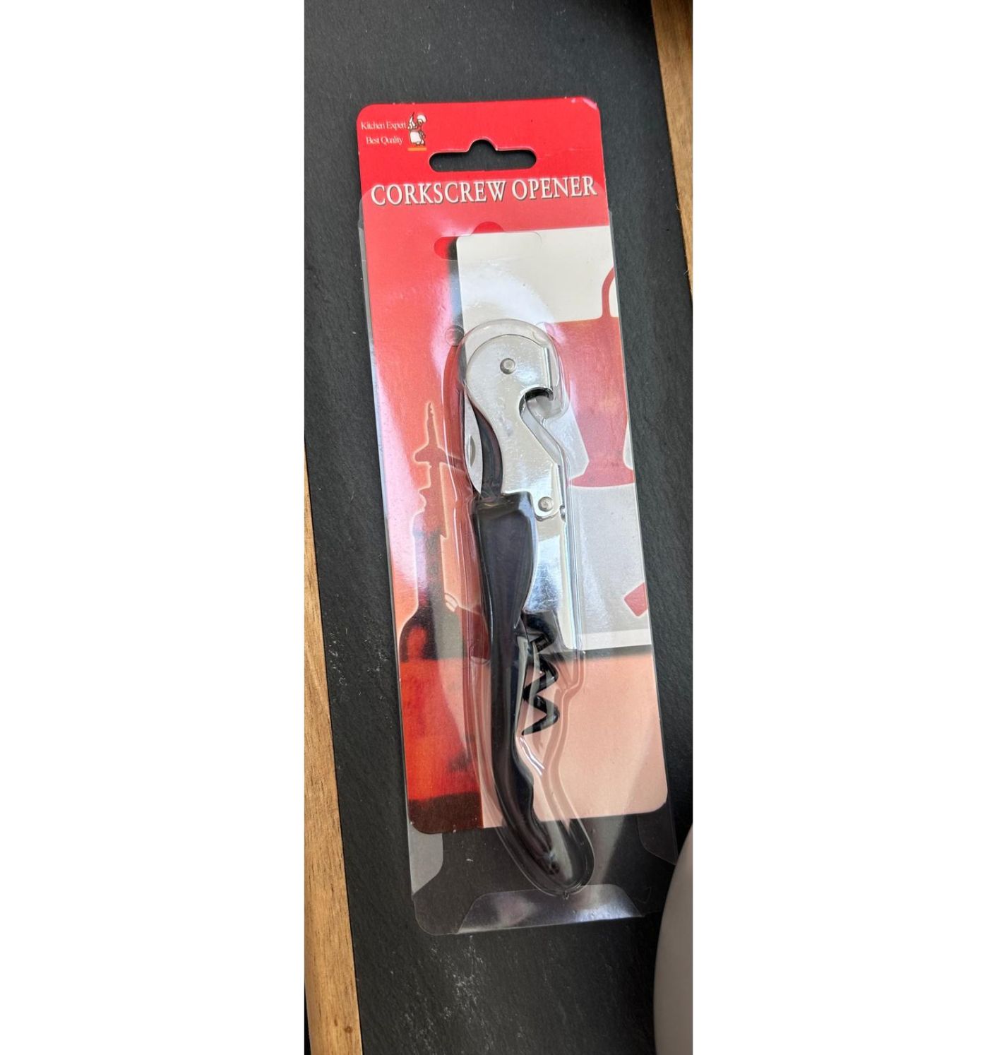 Sacacorchos profesional de acero inoxidable para camareros de alta resistencia
