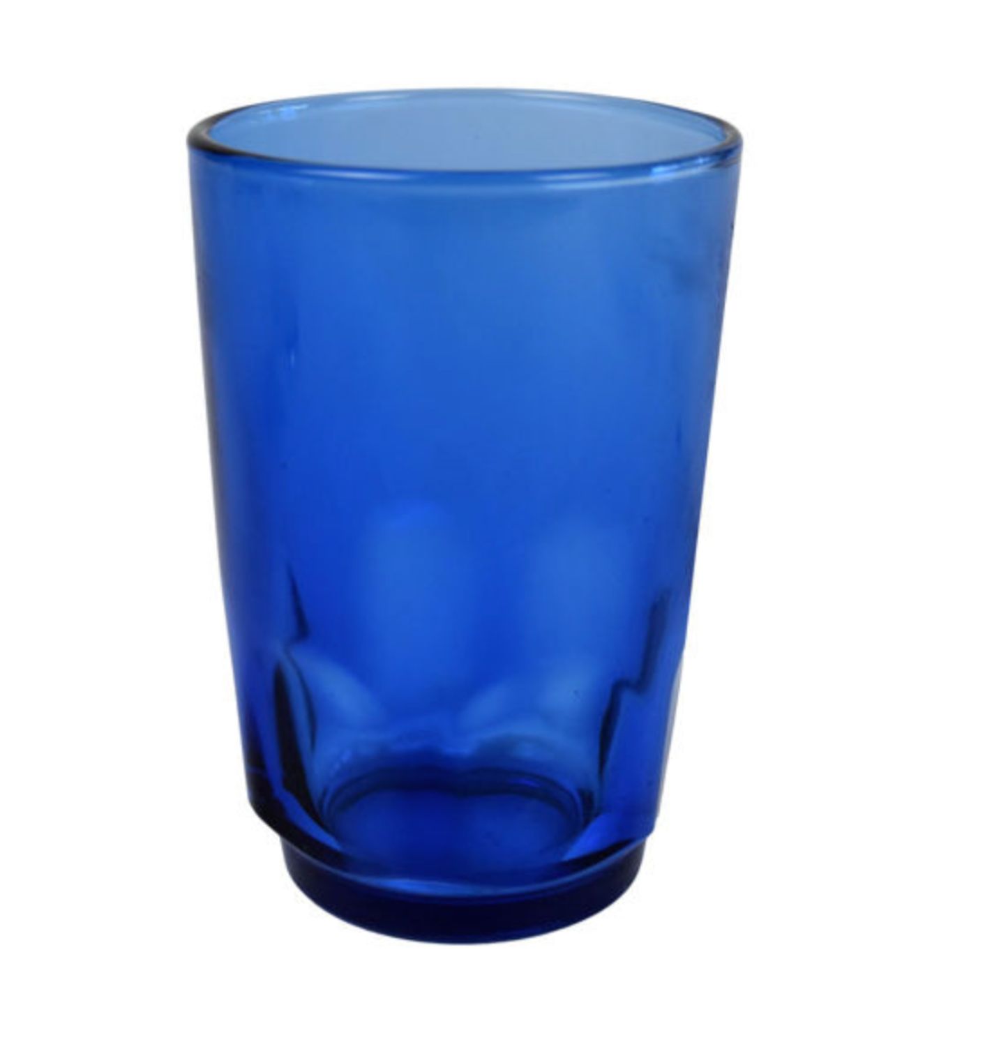 Vaso en Vidrio Azul 250 ml, 10 cm