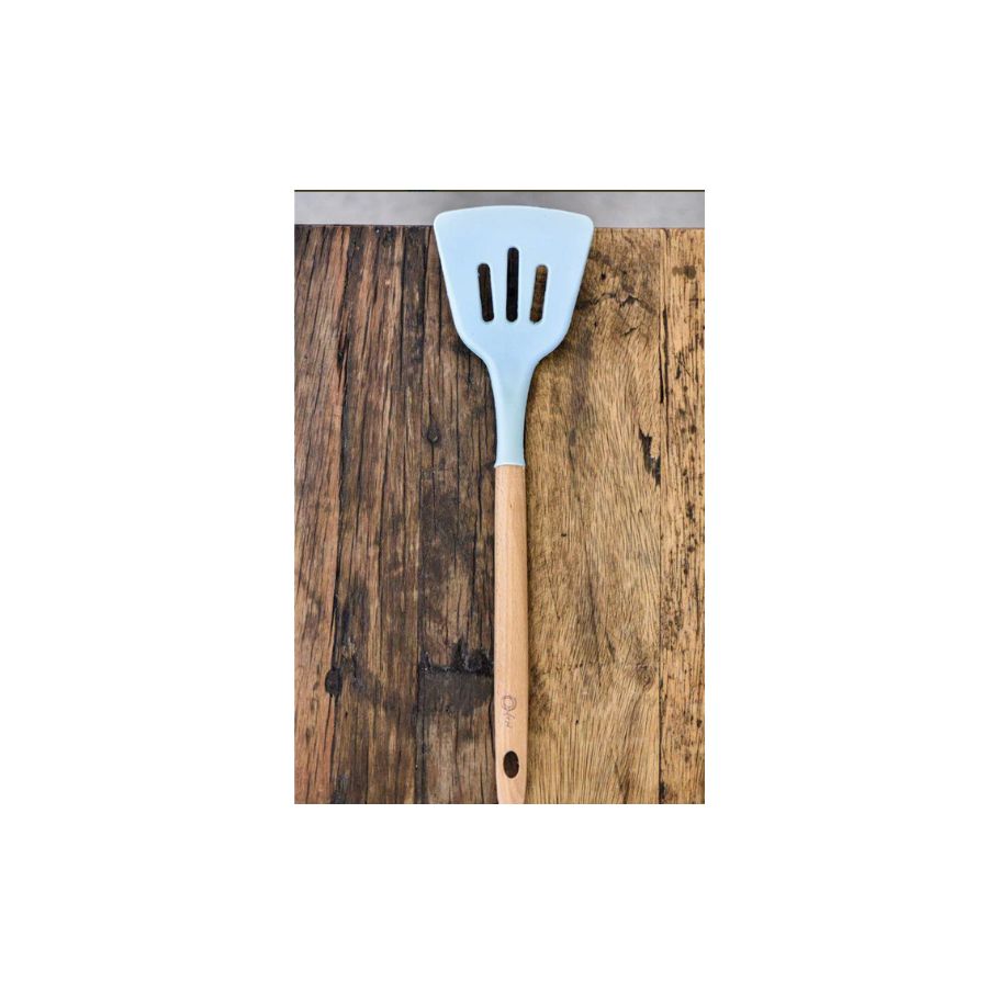 Espatulas de silicona con mango de bambu 32cm