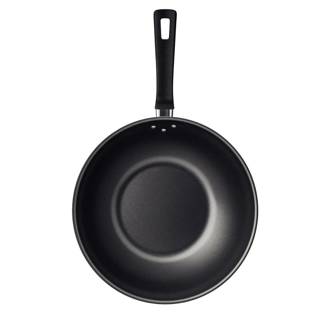 Wok Tramontina Loreto en Aluminio con Revestimiento Interno y Externo Antiadherente Starflon Max Grafito 28 cm 3,6 L