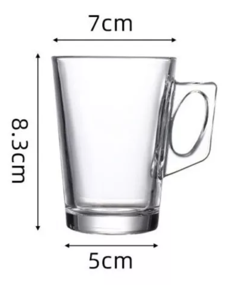 Juego de 6 tazas de Café 130ML