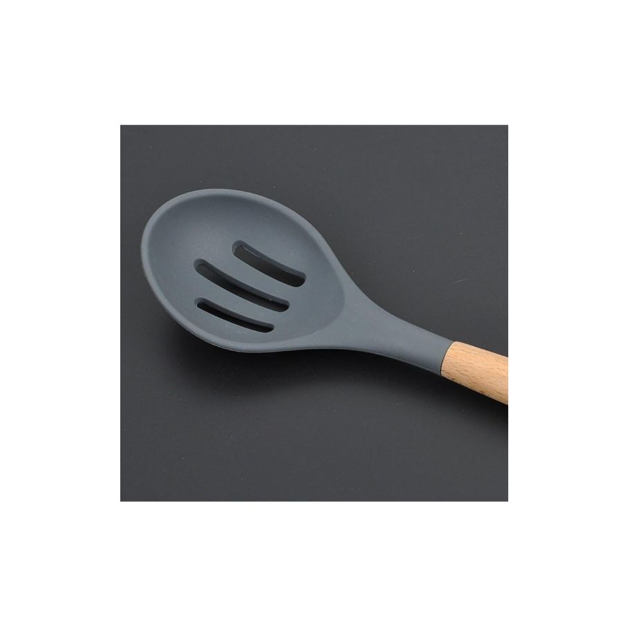 Espumadera silicona con mango de bambu 31,5cm