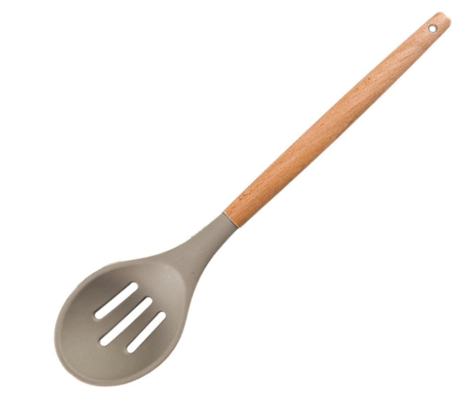Espumadera silicona con mango de bambu 31,5cm