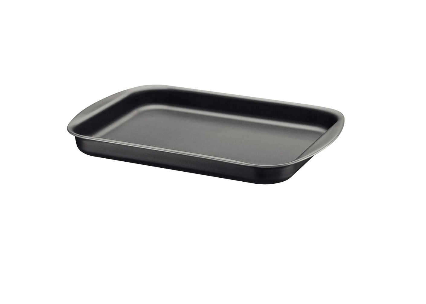 Asadera rectangular rasa Tramontina Brasil en aluminio con revestimiento interno y externo antiadherente Starflon Max grafito 34 cm 2,9 L