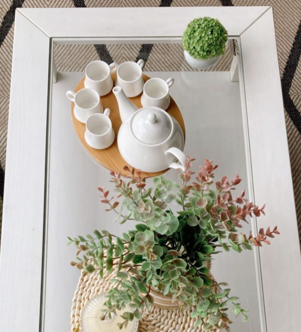 Juego De Tazas Con Tetera Bandeja 8 Piezas 60ML