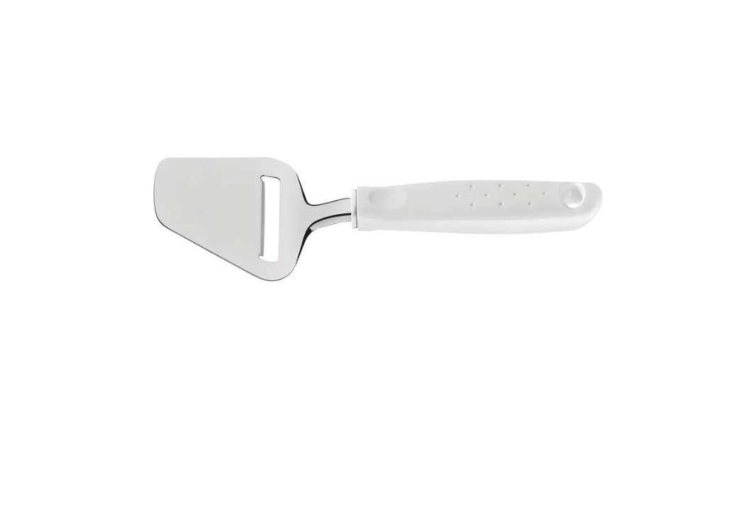 Cortador de Queso Tramontina Utilitá en Acero Inoxidable con Mango de Polipropileno Blanco