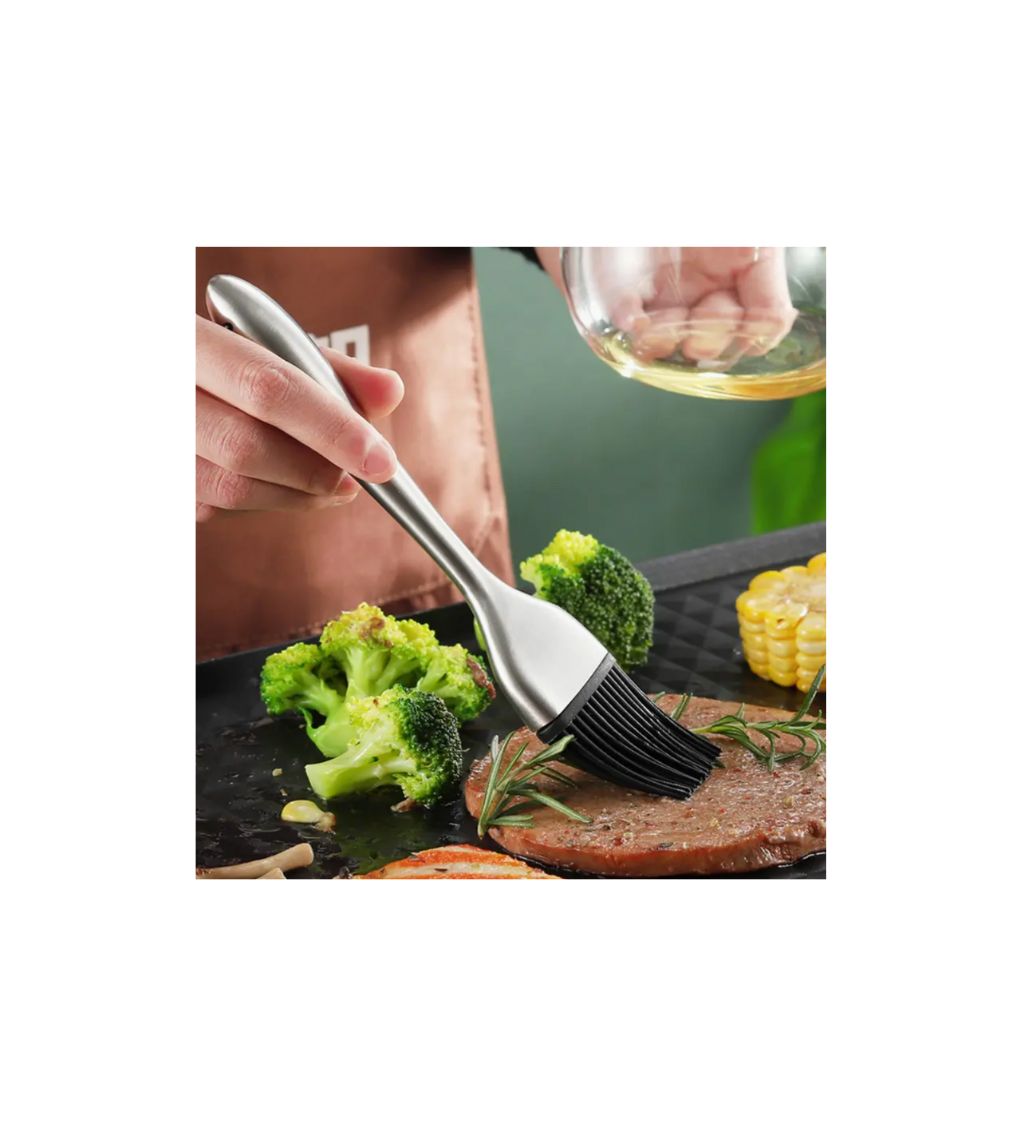 Pincel Acero Con Brocha Silicona 31cm