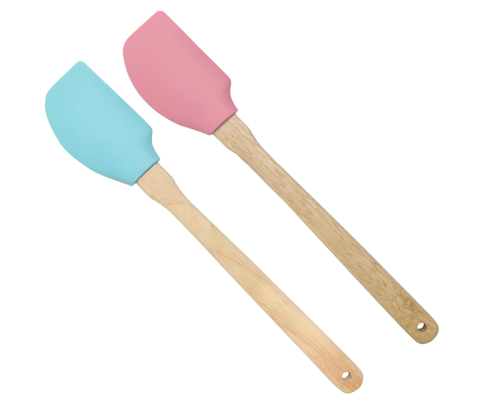 Espatula silicona mango de madera 29x6cm