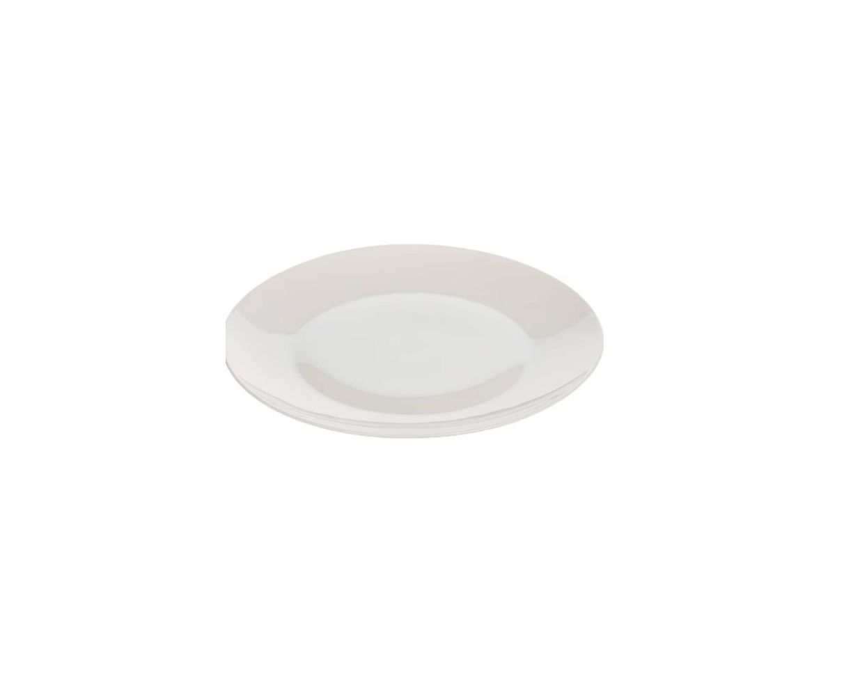 Plato Llano Ceramica 27cm Blanco