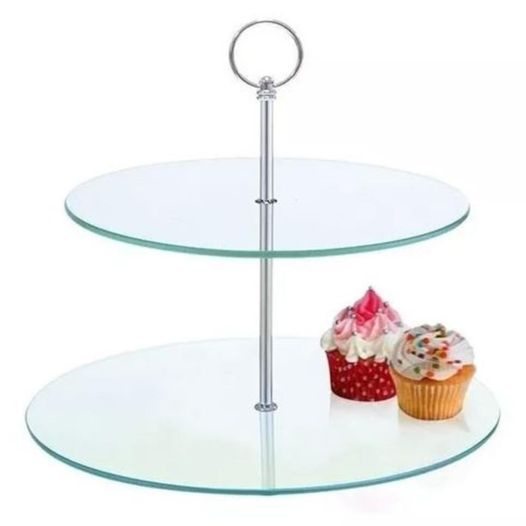 Soporte de vidrio para cupcakes 20 cm