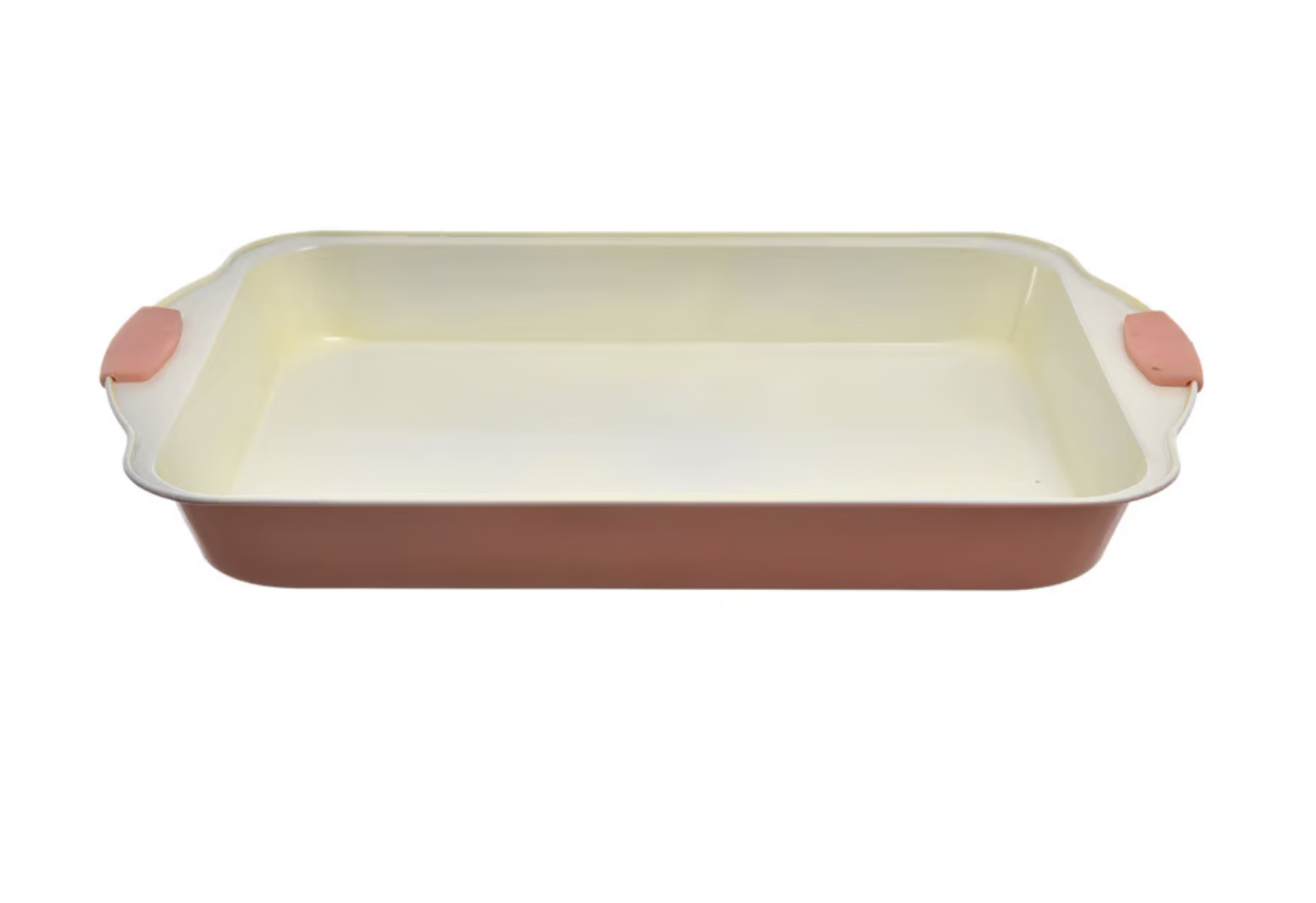 Asadera antiadherente con asas de silicona 35x23x5cm