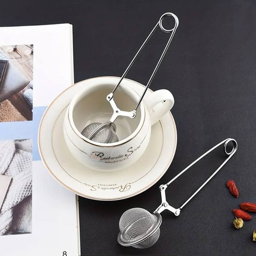 Colador De Té De Acero Inoxidable, Colador De Té Ahuecado, Bola De Especias, Tamiz De Harina De Bola De Especias