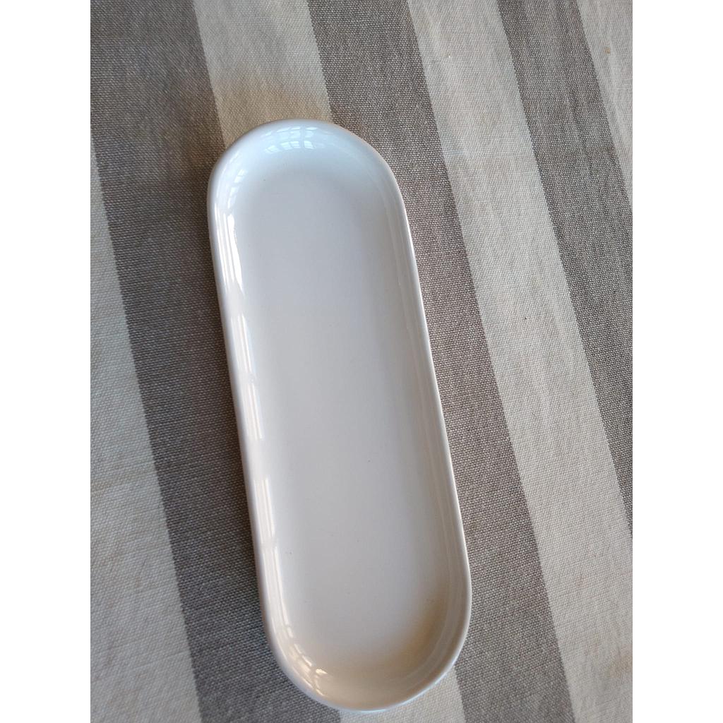 Fuente Ovalada Ceramica 30cm x 16cm x 3cm