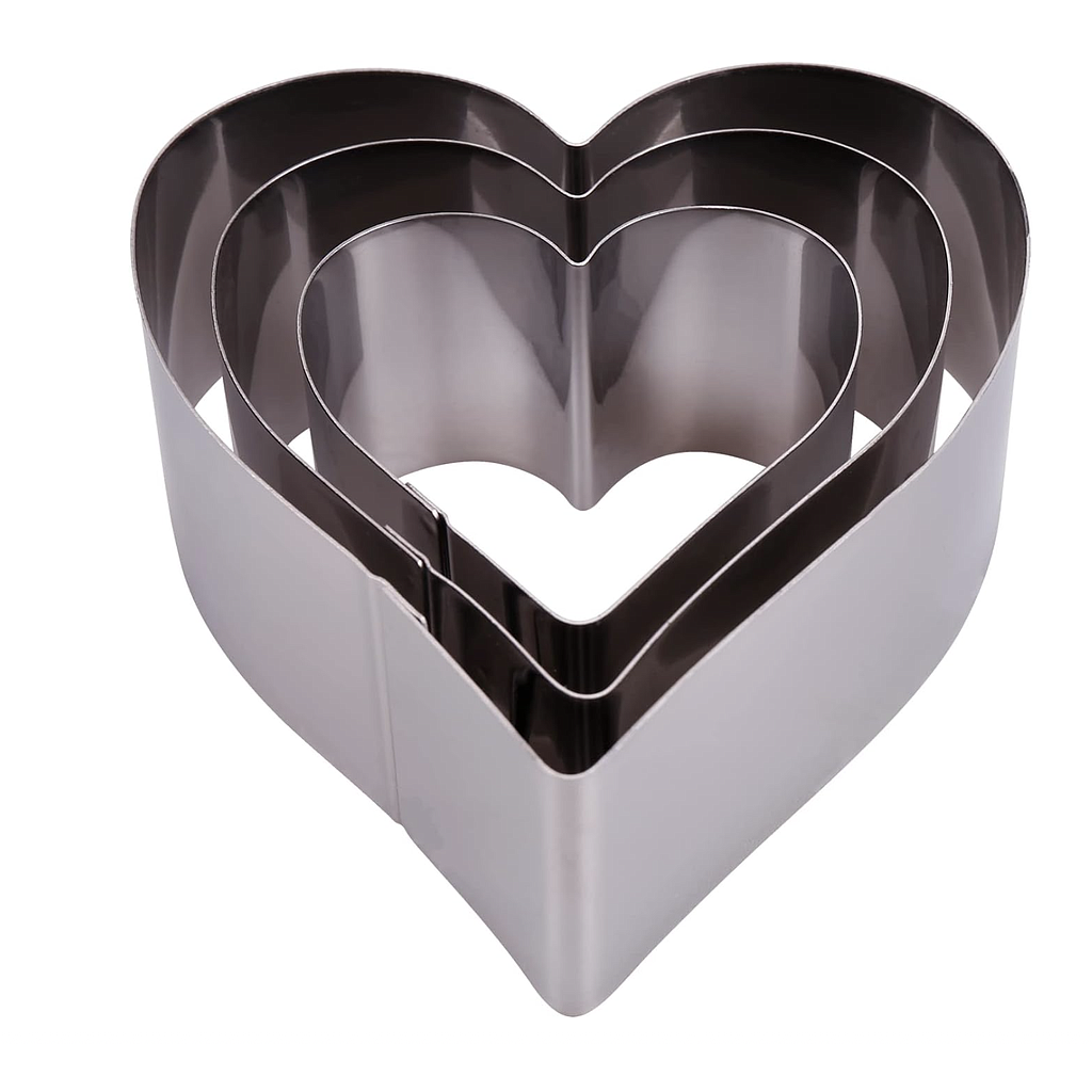 Juego Cortador de galletas, 3 piezas Tramontina Corazones