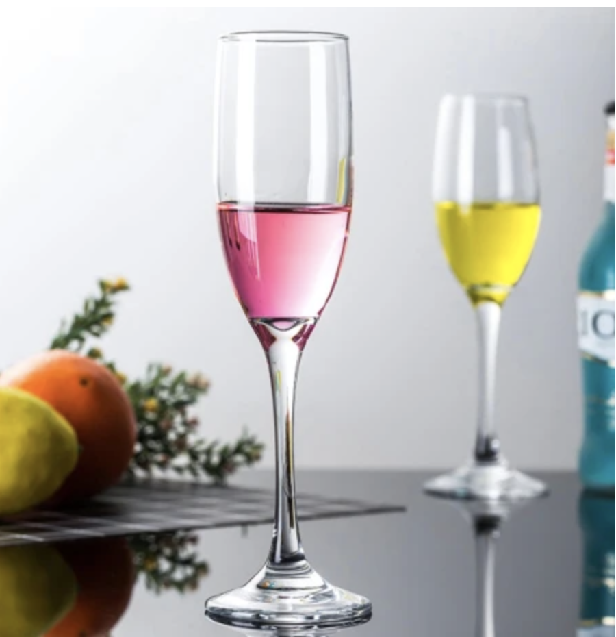 Juego De 6 Copas Vidrio Champangne 180ML