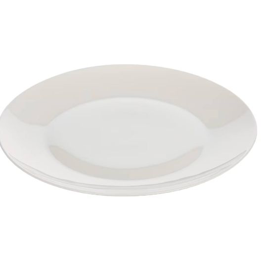 Plato Llano Ceramica 27cm Blanco