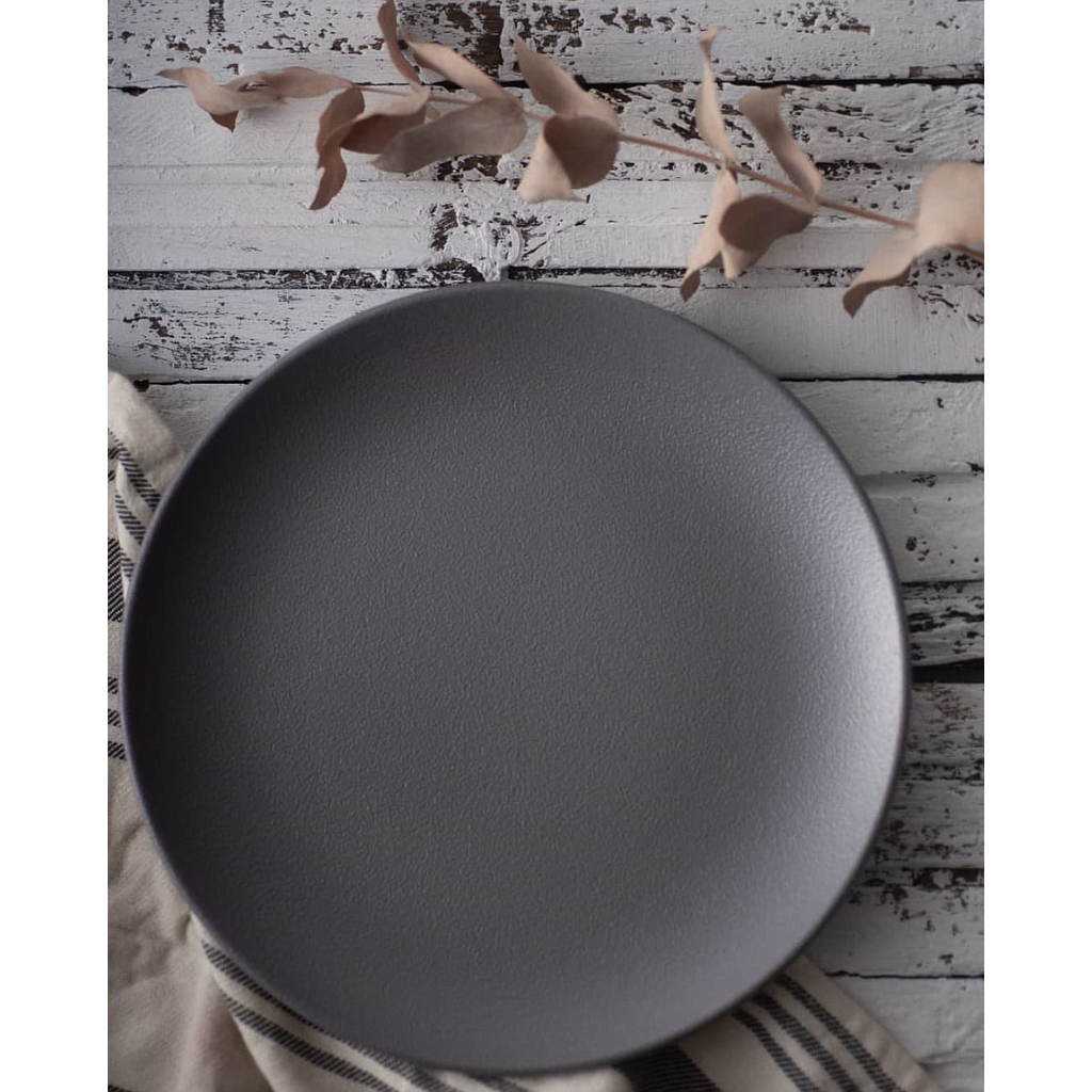 Plato postre Ceramica Negro  Ø 20CM