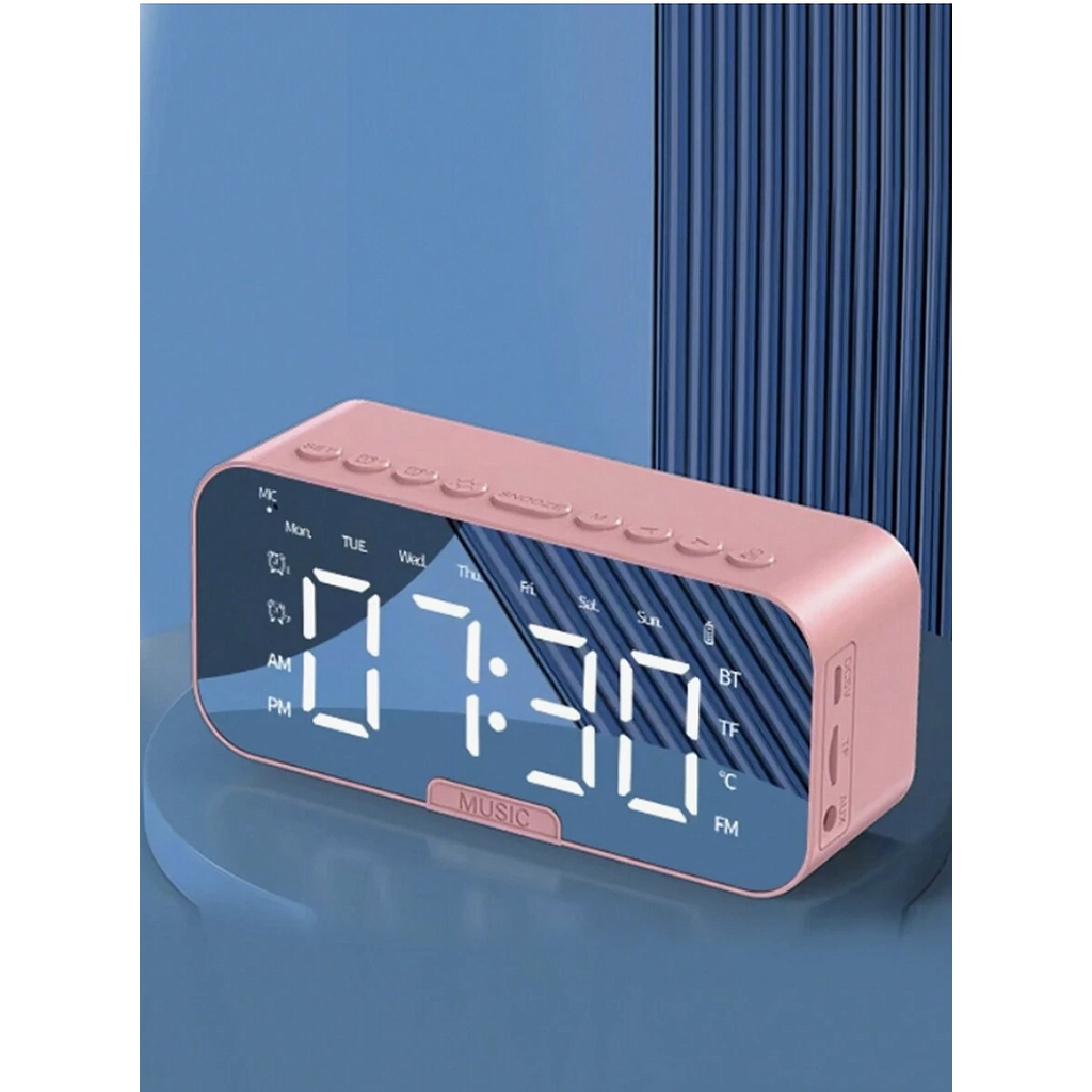 Reloj despertador Kimiso K10 con parlante, apoya celular, despertador control de temperatura y alarma.