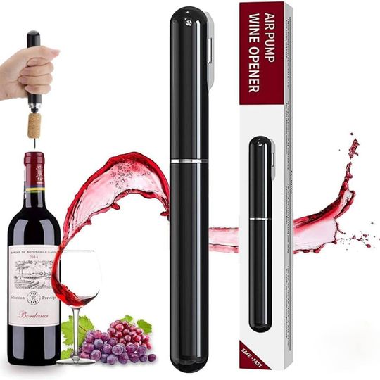 Sacacorchos de vino a presión de aire con cortador de aluminio, sacacorchos fácil de quitar corcho