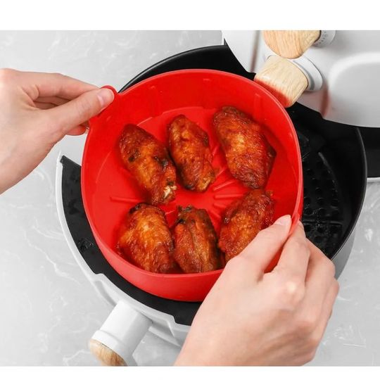 Sartén de Silicona para Freidora sin Aceite Diámetro 16 cm