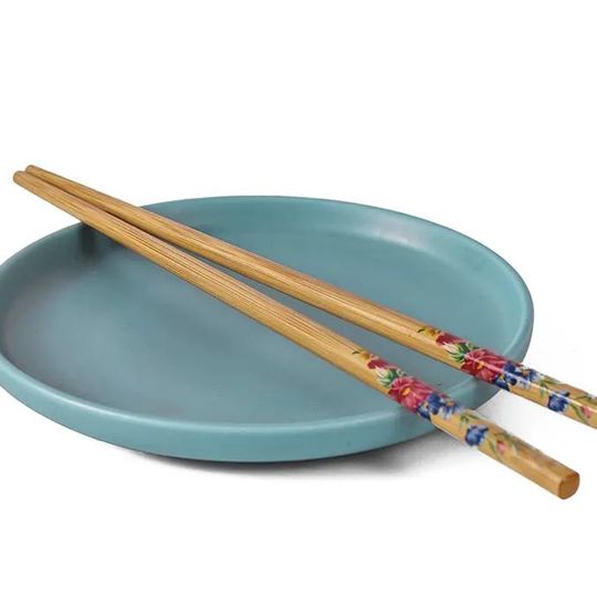 Set de 10 Palitos de Sushi Reutilizables en Bamboo Natural