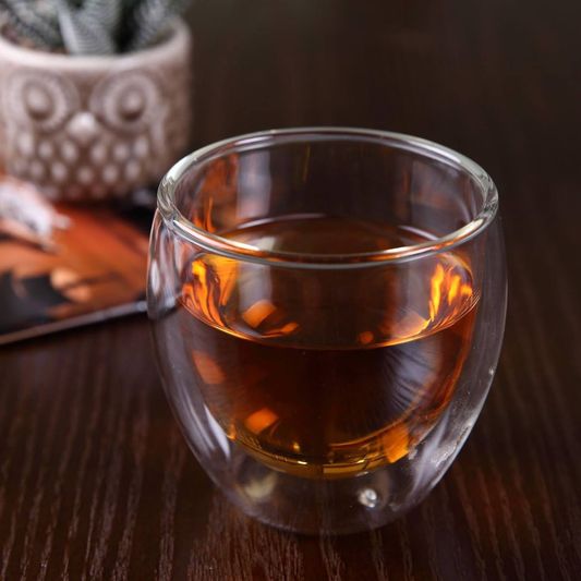 Vaso doble vidrio borosilicato s/asa 240 ml