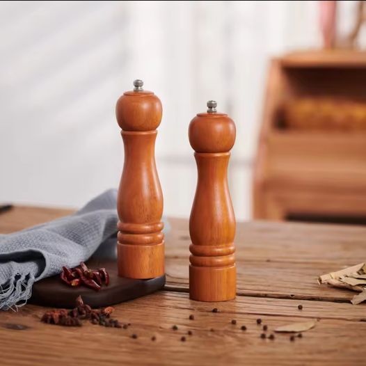 Set de 2 Molinillos Sal y Pimienta de Madera 26x6 cm en Madera