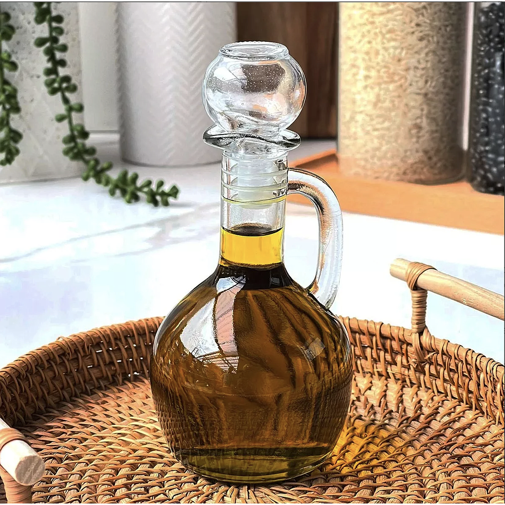 Aceitero 150ml en vidrio con tapa dosificadora