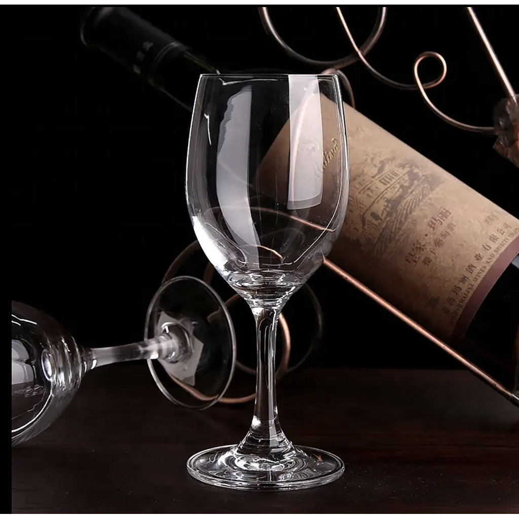 Juego de 6 Copas de Vidrio para Vino 300ml
