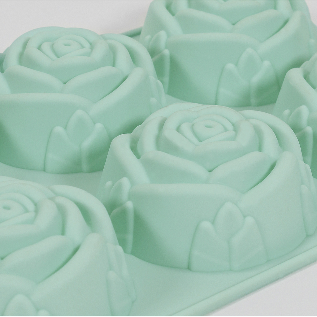 Molde de silicona con formas de Rosas 29x17x3cm