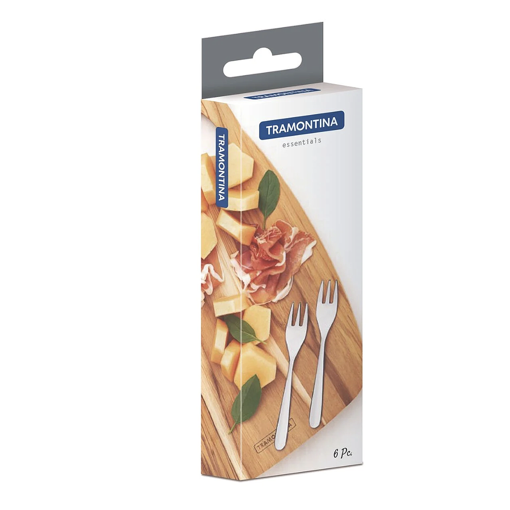 Tenedor de aperitivo Tramontina Amazonas acero inoxidable 6 piezas