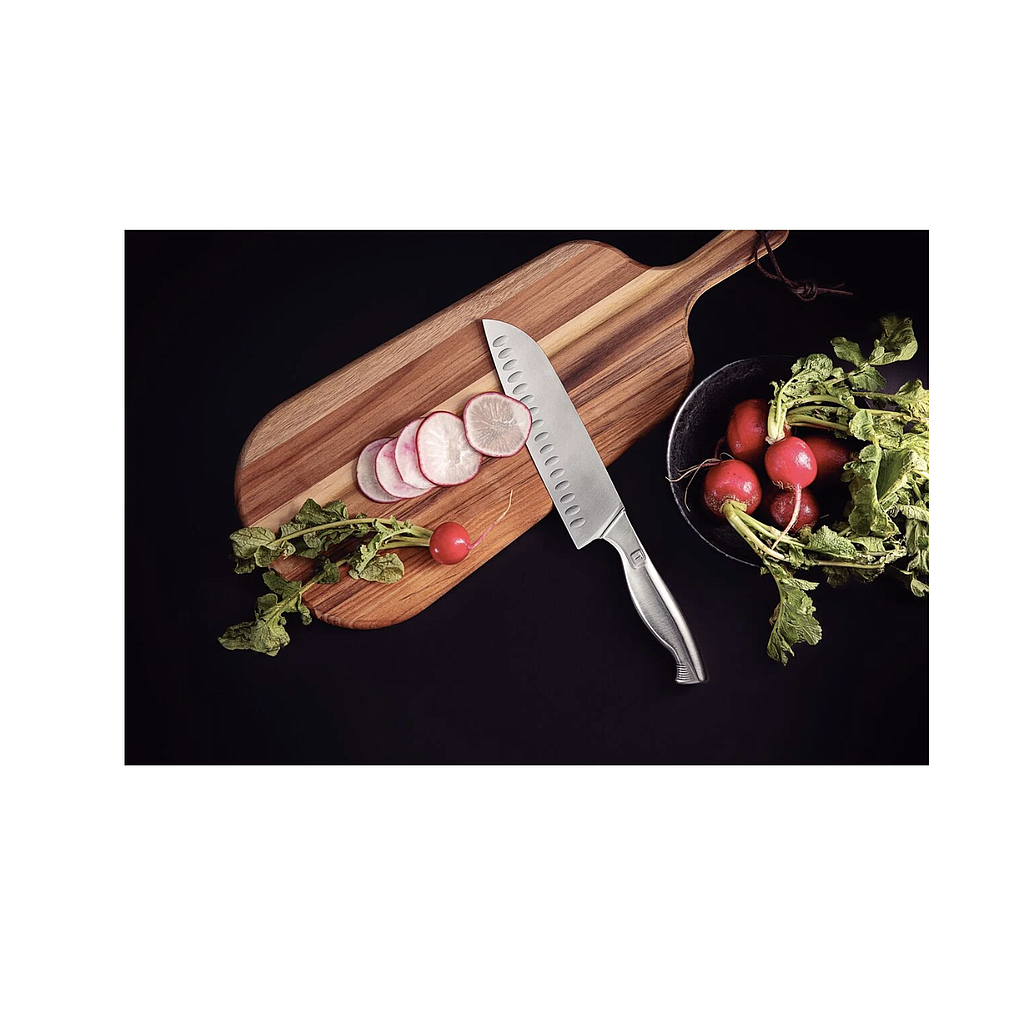Cuchillo Santoku Tramontina Sublime en Acero Inoxidable 7,5&quot;