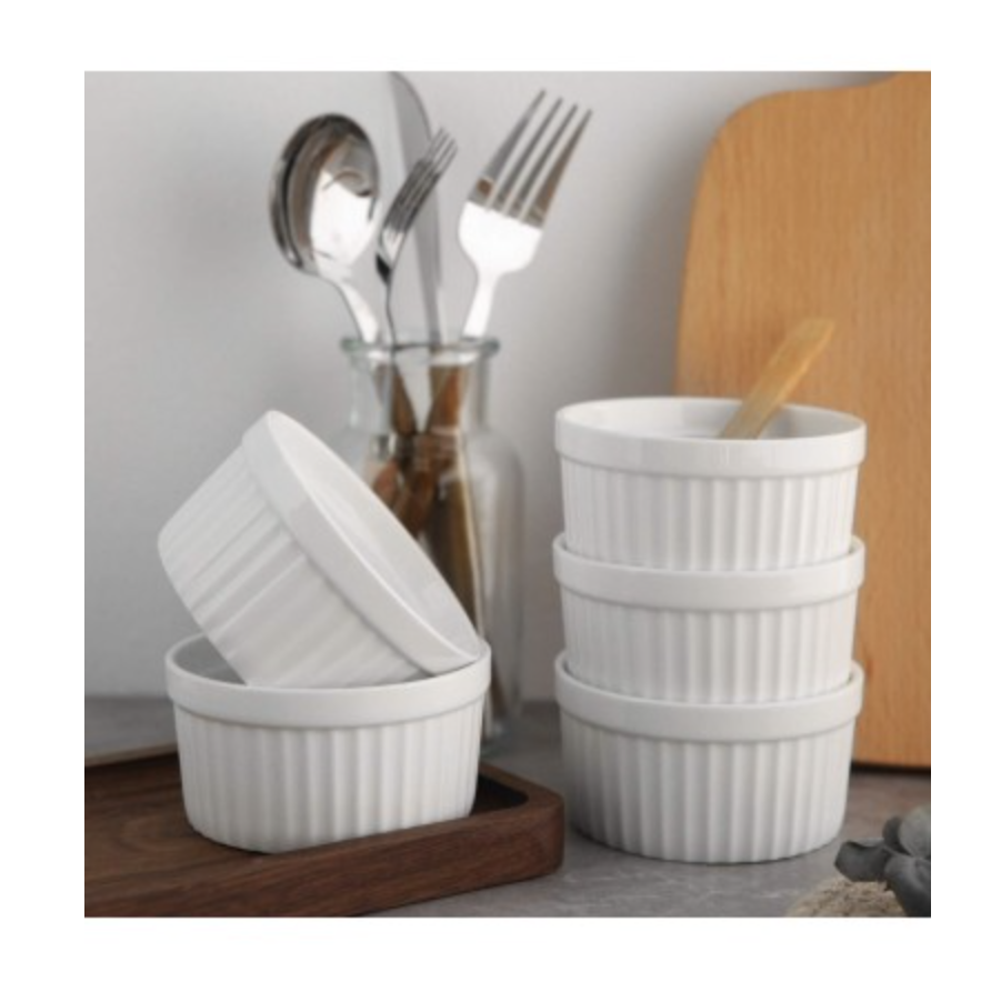 Deep Ramekin Blanco de Ceramica 7cm