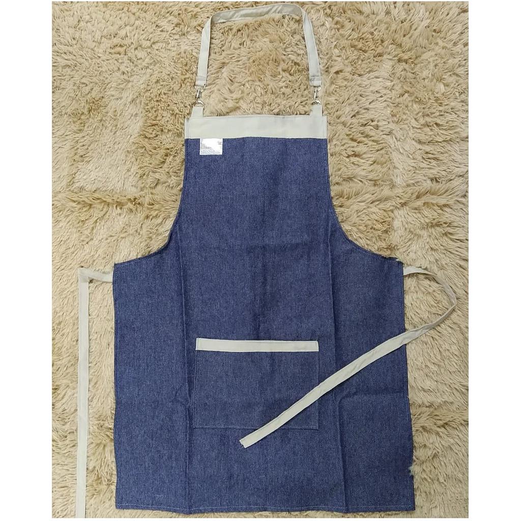 Delantal Jean cocina con bolsillo