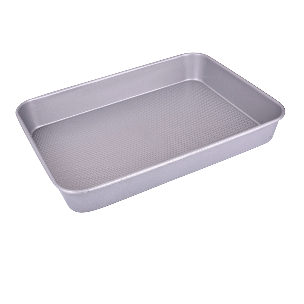 Asadera Antiadherente Rectangular Profunda Lila 24x34x6.5