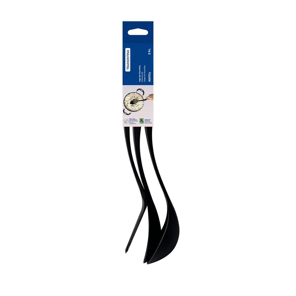 Juego de Utensilios Tramontina Ability en Nylon Negro 03 Piezas