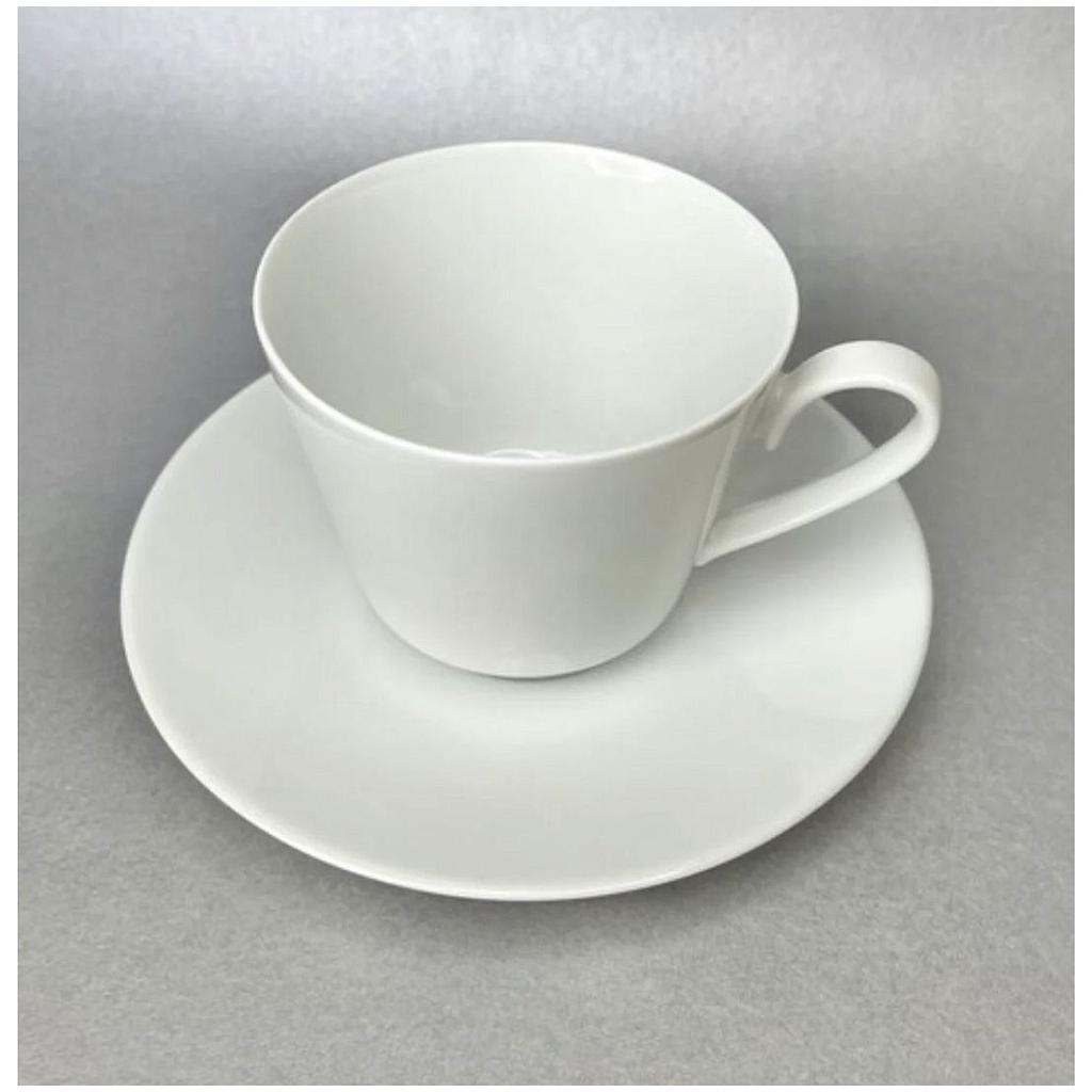 Set British Airways de Taza con Plato en ceramica Blanca 200 ml
