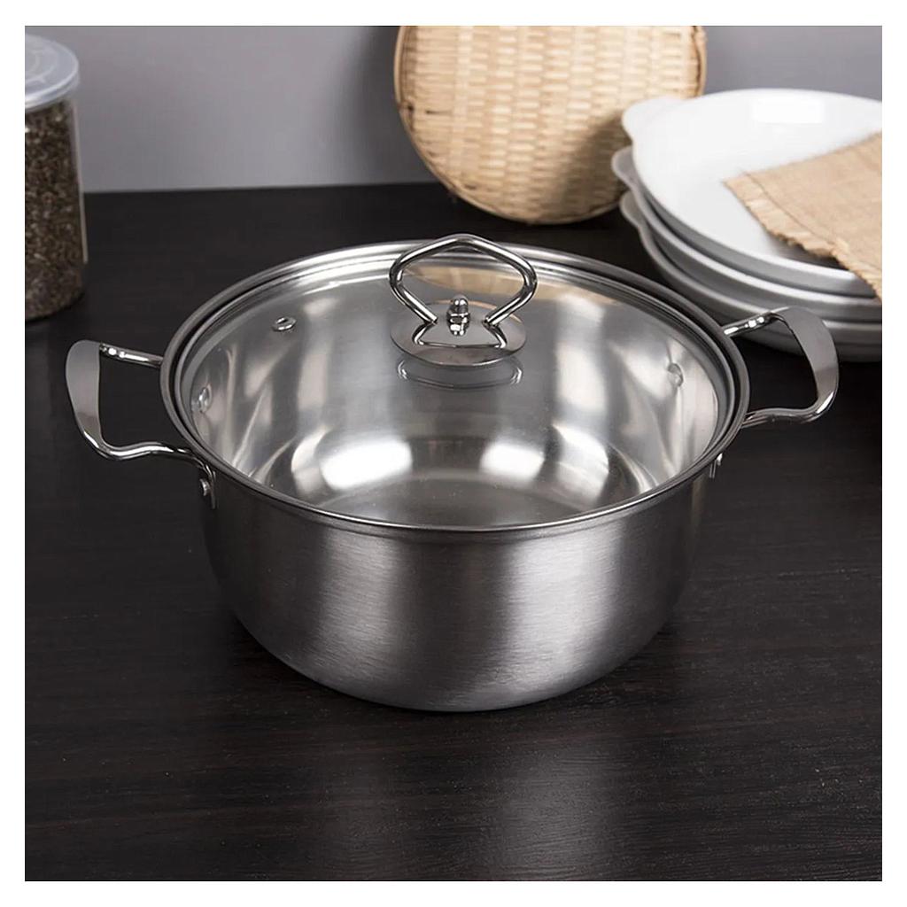 Olla de Acero Triple fondo de Innduccion 22 cm 4 litros