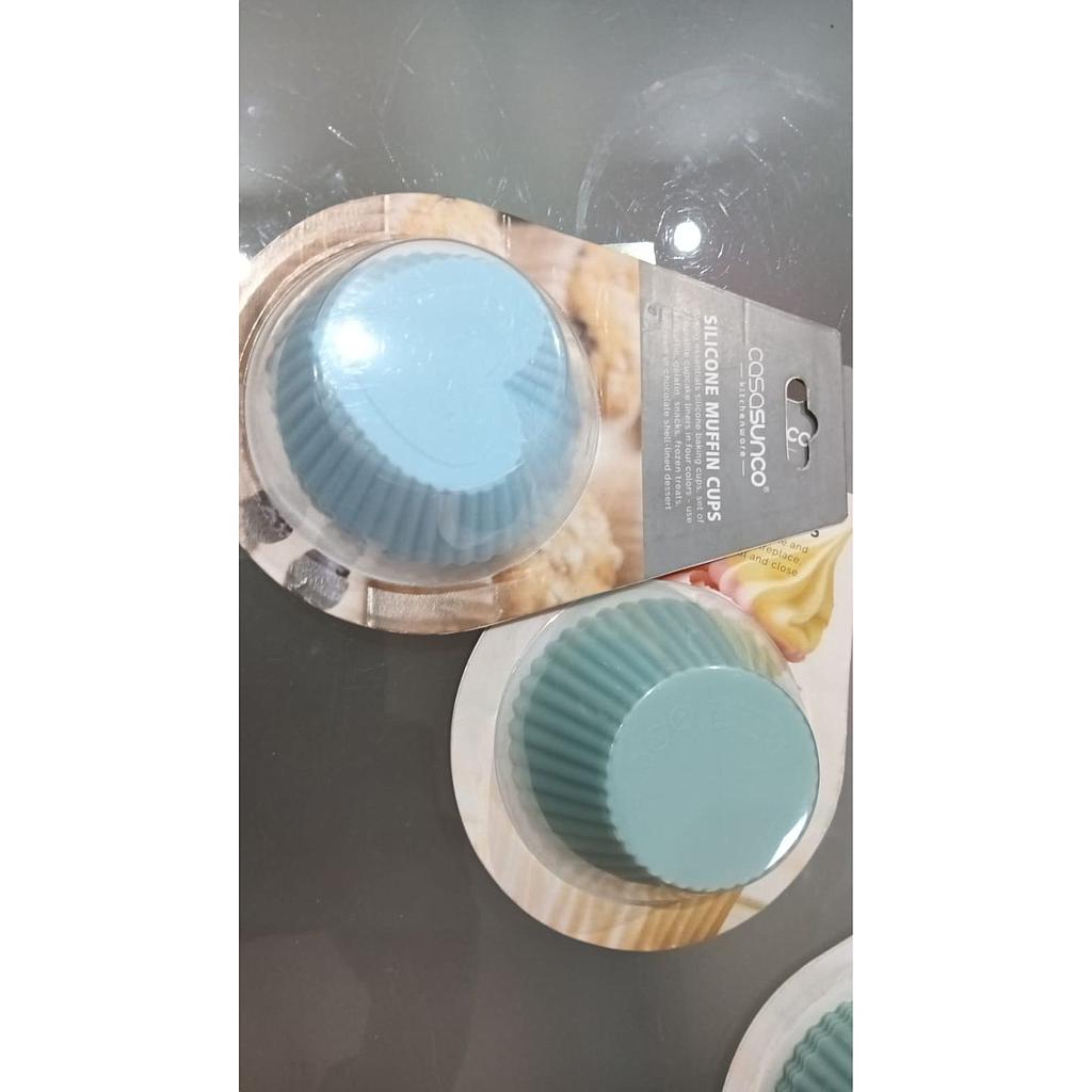 Moldes para Cupcake Casasunco Individuales en Silicona juego de 4